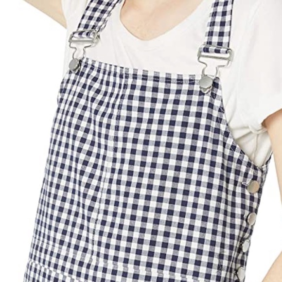 Volcom Georgia May Jagger Overall Dress Gingham S - Picture 3 of 9